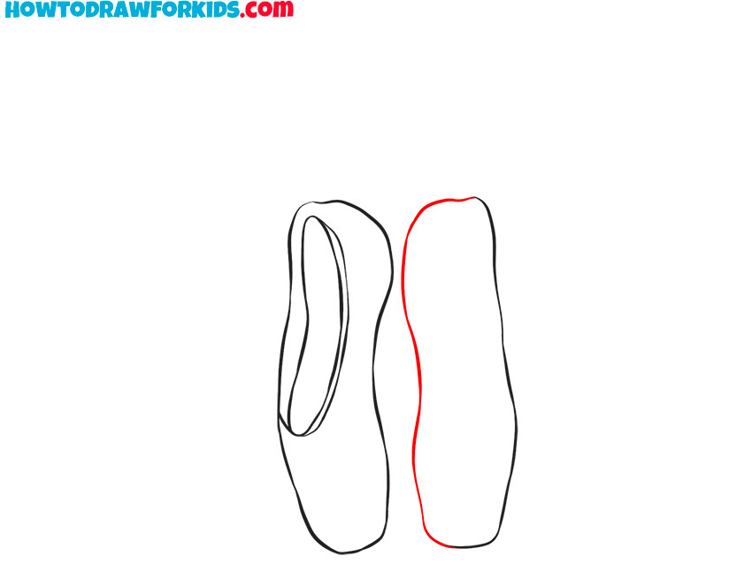 ballet shoes drawing realistic