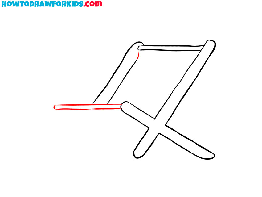beach chair drawing simple