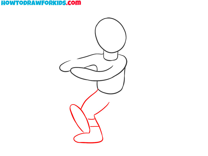 cricketer drawing easy
