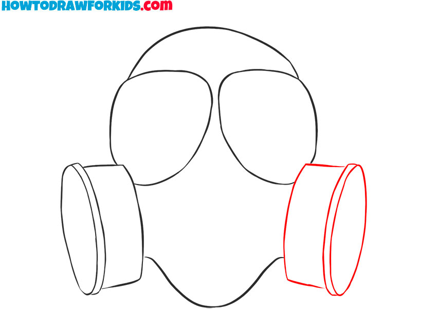 gas mask easy drawing