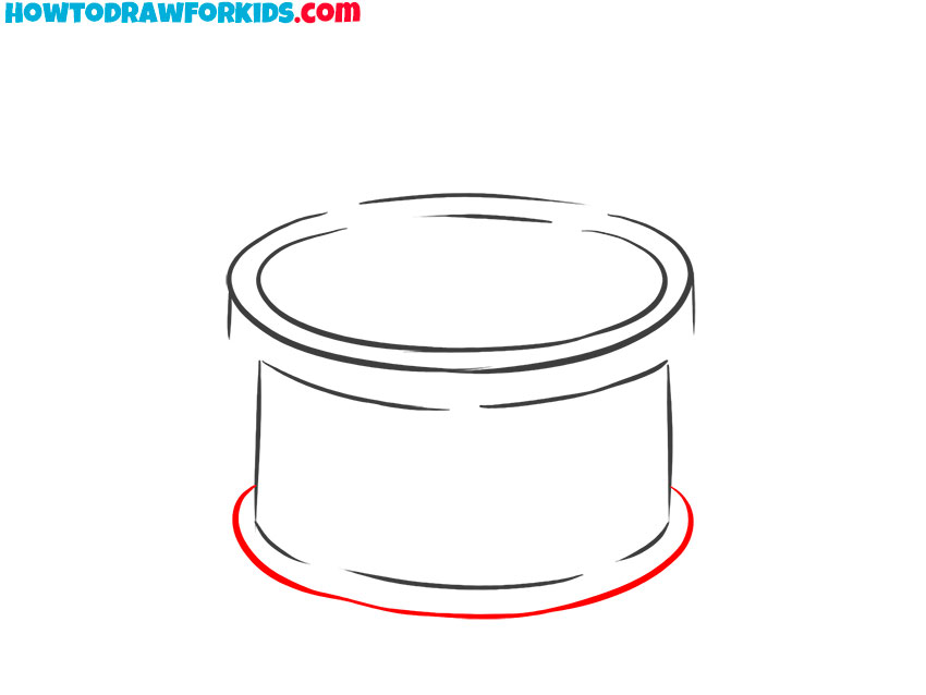 how to draw a big drum