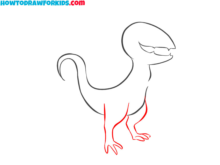 how to draw a cartoon raptor