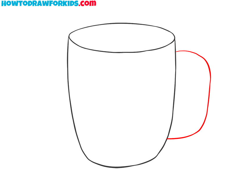 how to draw a coffee mug easy