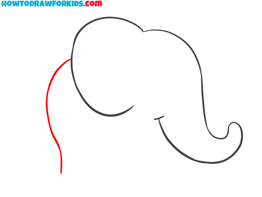 how to draw a cute elephant for beginners