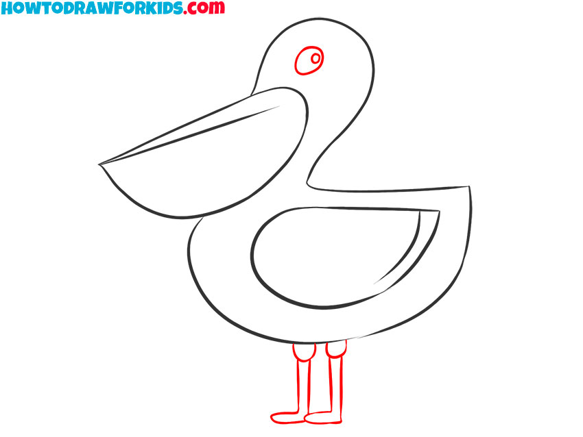 how to draw a cute pelican