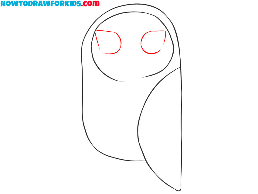 how to draw a snowy owl for beginners