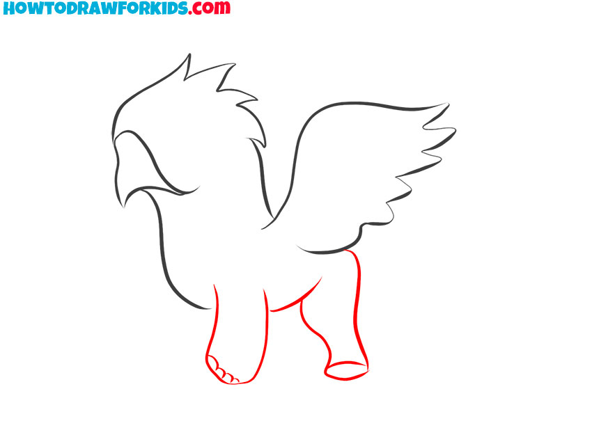 how to draw animal griffin