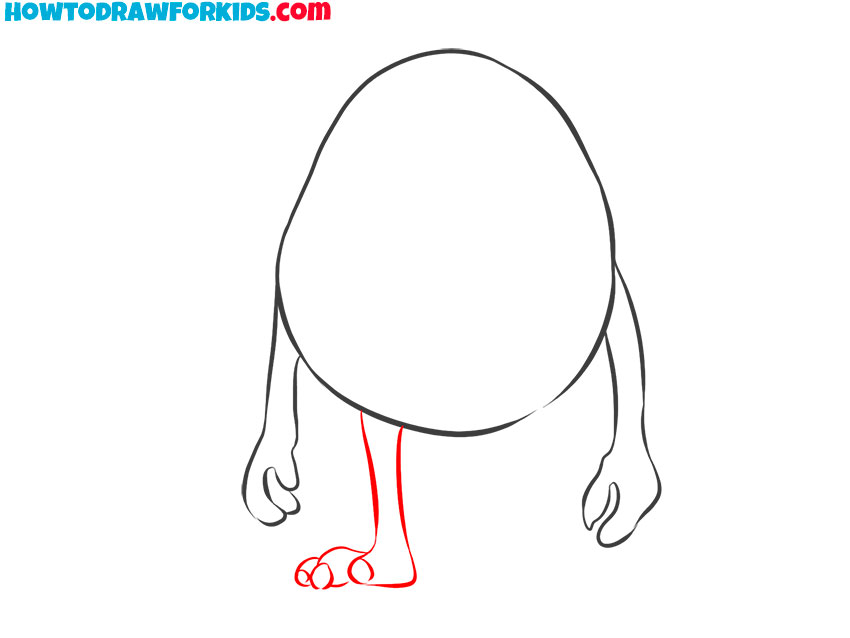 how to draw baby mike wazowski