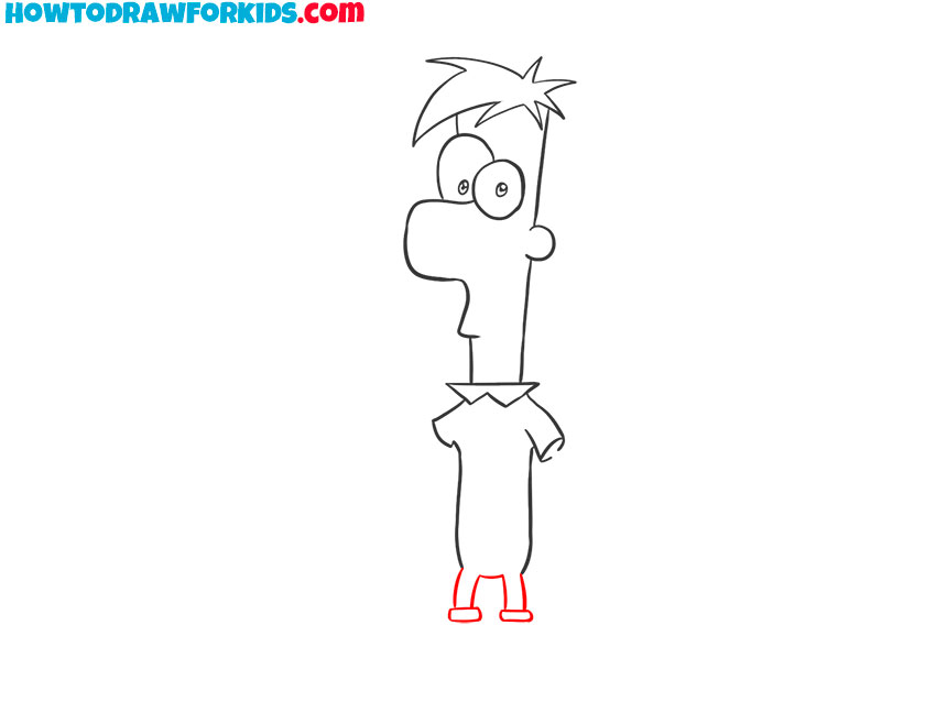 how to draw ferb for beginners