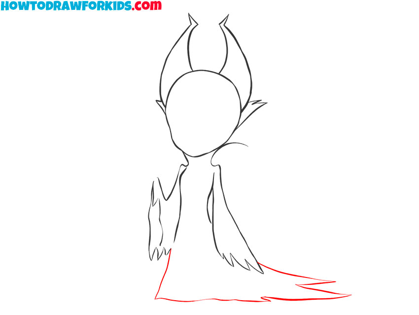 how to draw maleficent full body