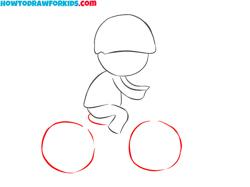 kid on a bike drawing lesson