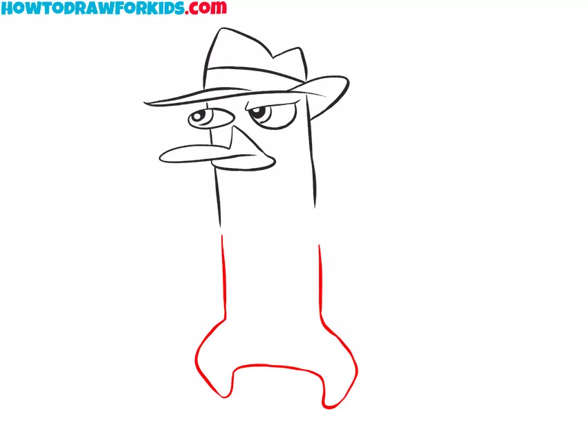 perry the platypus drawing for kids