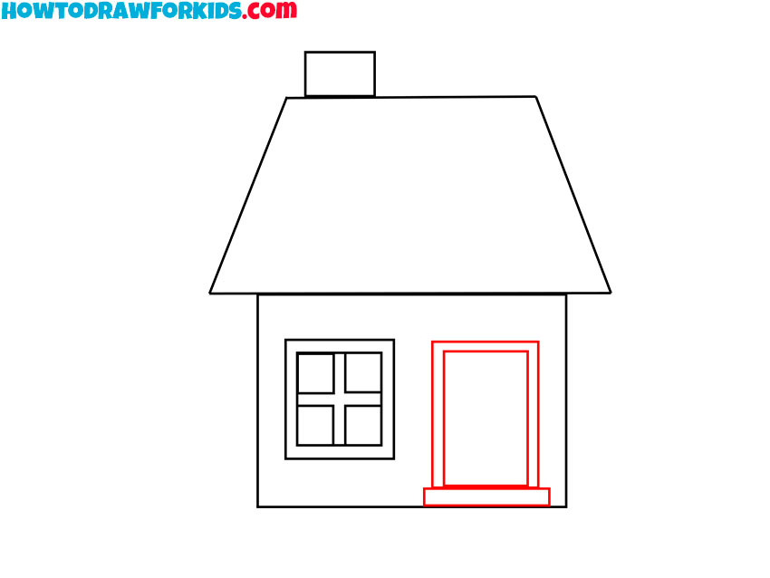 simple house drawing tutorial