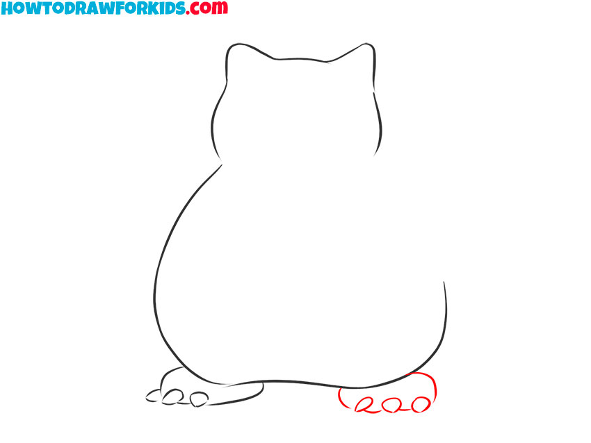 simple snorlax drawing lesson step by step