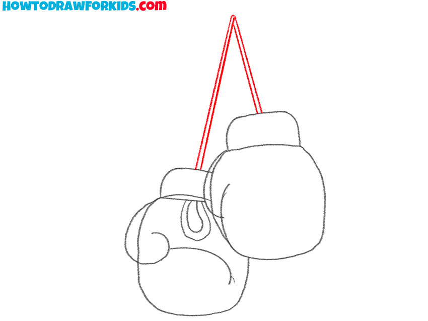 boxing gloves drawing easy