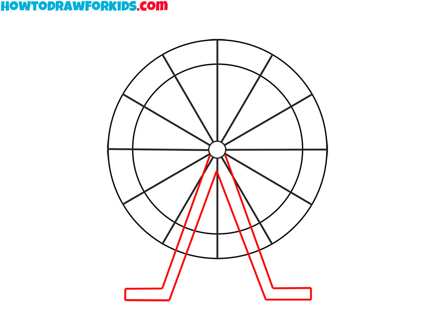 simple ferris wheel drawing