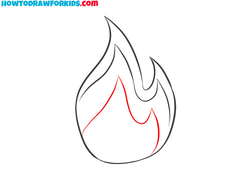 fire flames drawing tutorial