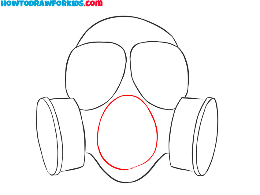 gas mask drawing tutorial for kids