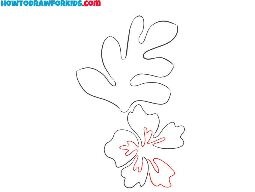 hawaiian flower drawing simple
