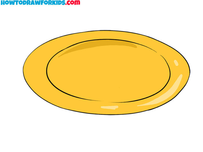 How to Draw a Plate Easy Drawing Tutorial For Kids