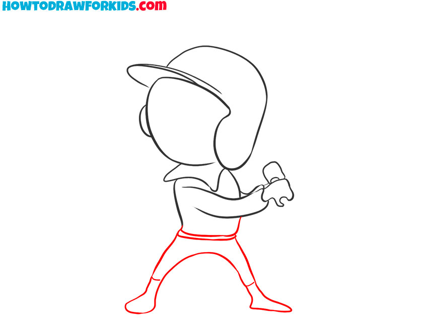 how to draw a baseball player for beginners