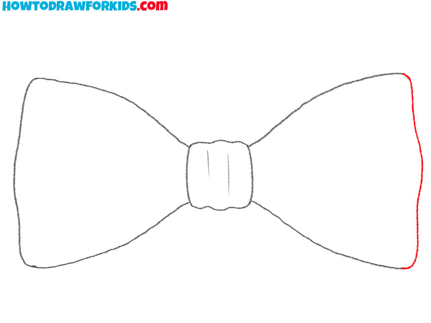 how to draw a bow tie for kindergarten