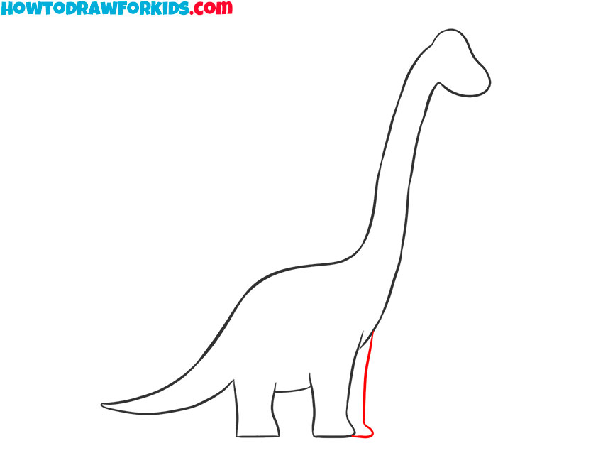 how to draw a cartoon brachiosaurus
