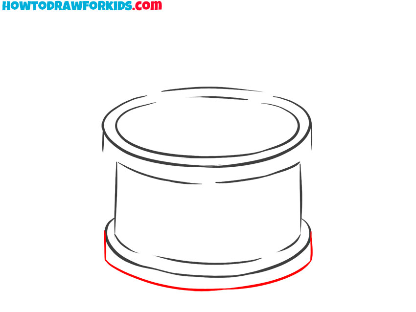 how to draw a cartoon drum