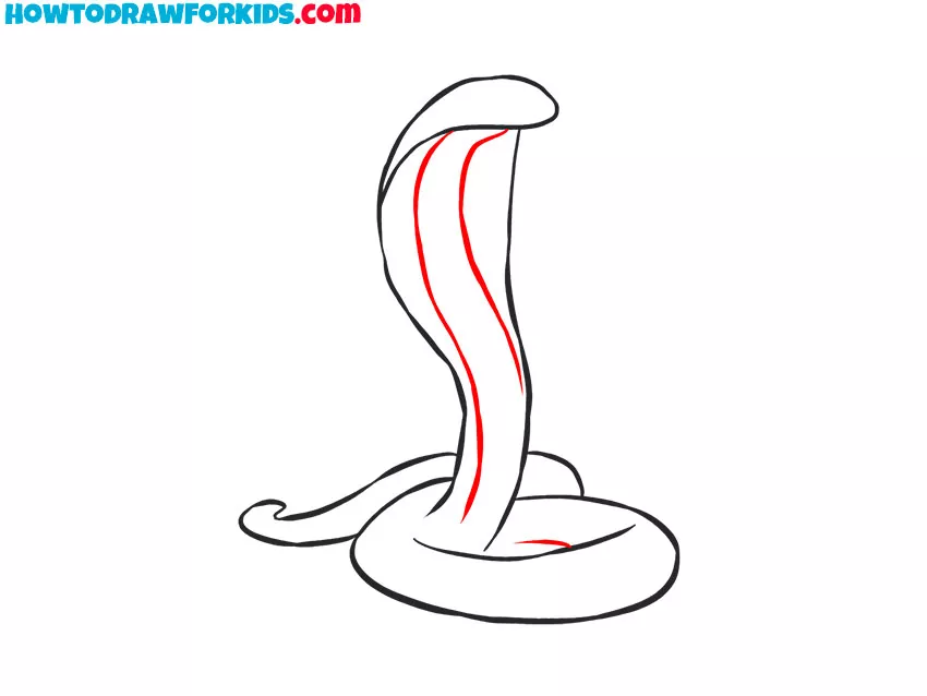 king cobra drawing for kids