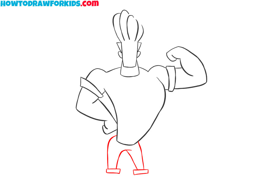muscular male body drawing