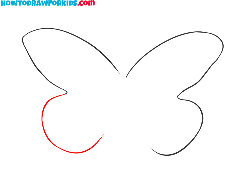 simple fairy wings drawing
