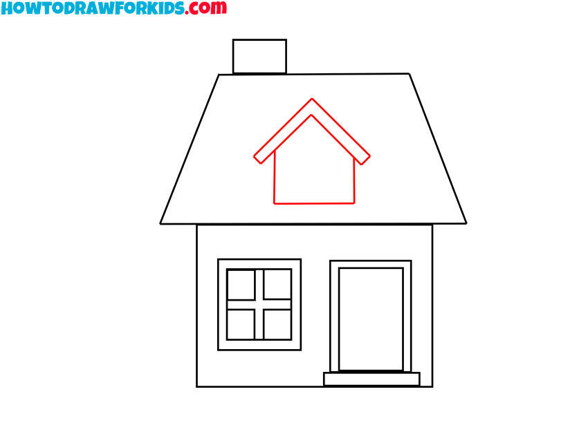 simple house drawing lesson for kids