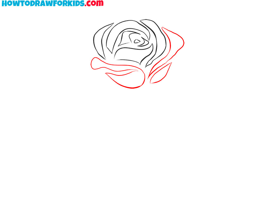 simple rose drawing tutorial