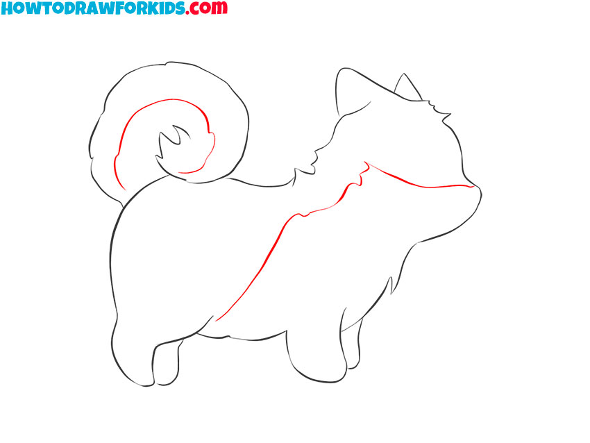 anime dog drawing easy
