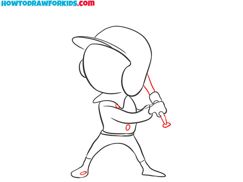 baseball player drawing easy