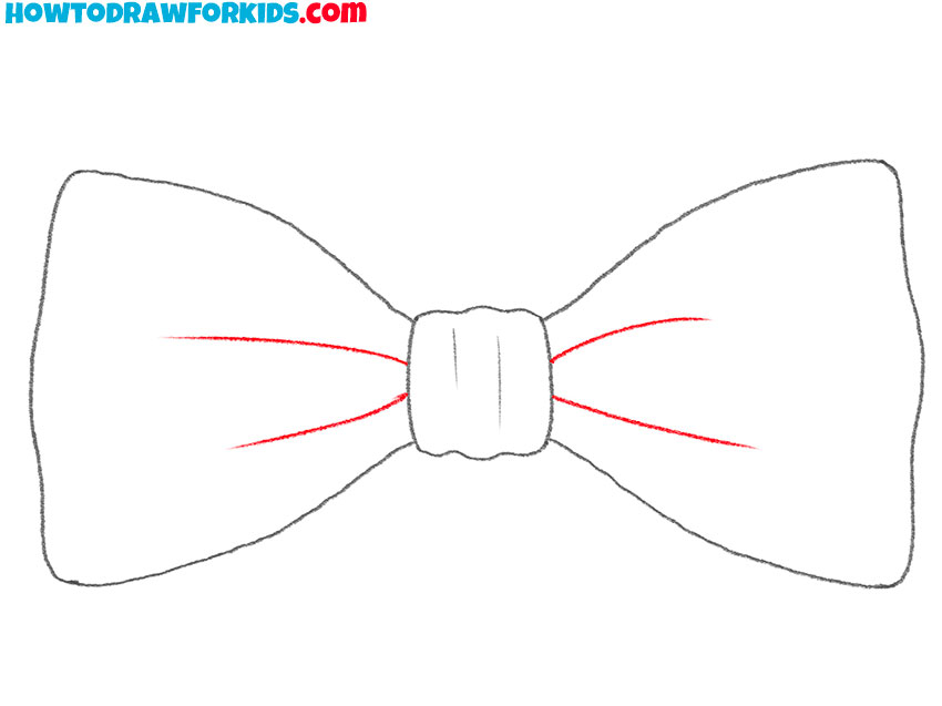 bow tie drawing tutorial