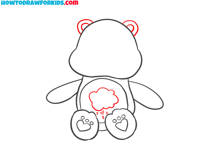 care bear drawing tutorial