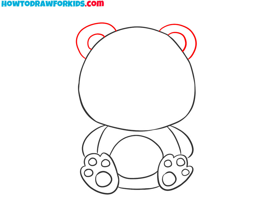 cute simple teddy bear drawing