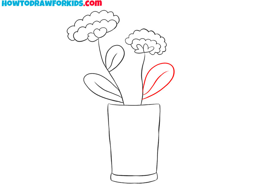 flower pot drawing sketch