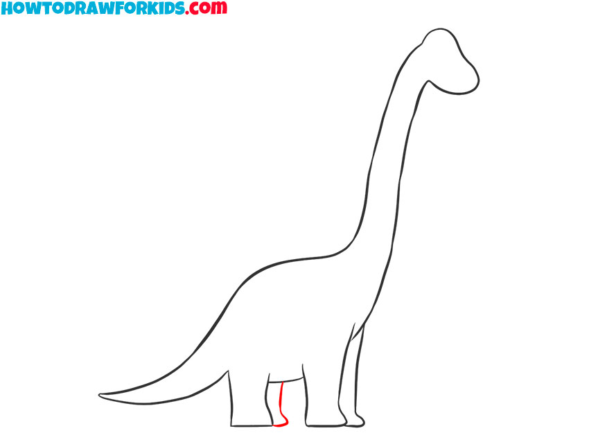 how to draw a brachiosaurus dinosaur