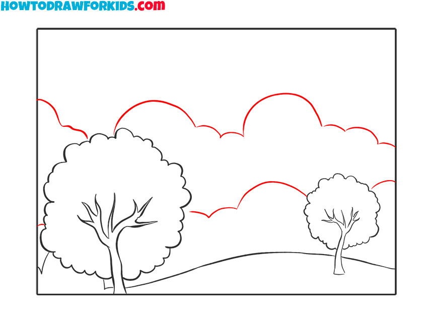 how to draw a cool scenery