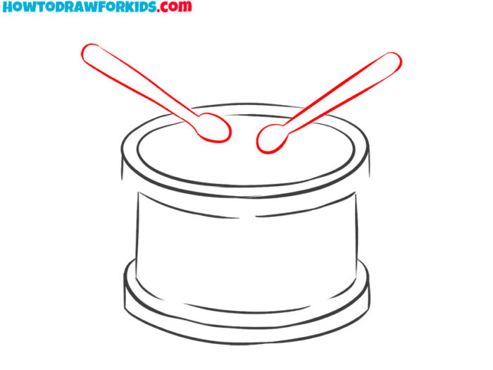 How to Draw a Drum Easy Drawing Tutorial For Kids
