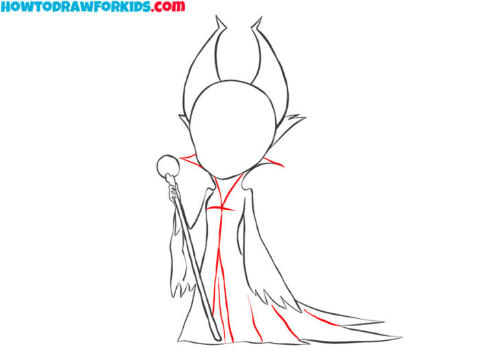 How to Draw Maleficent - Easy Drawing Tutorial For Kids