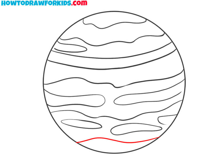 How to Draw Jupiter Easy Drawing Tutorial For Kids