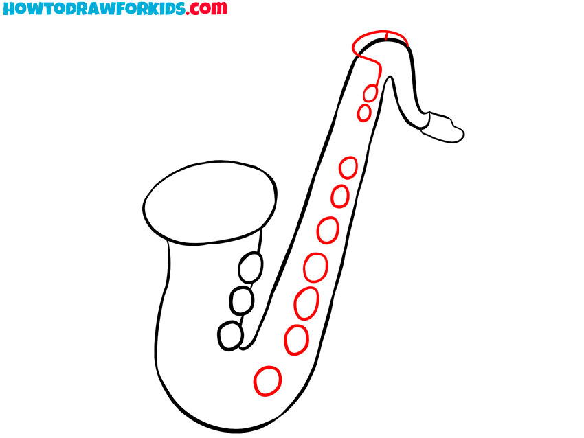 saxophone drawing simple