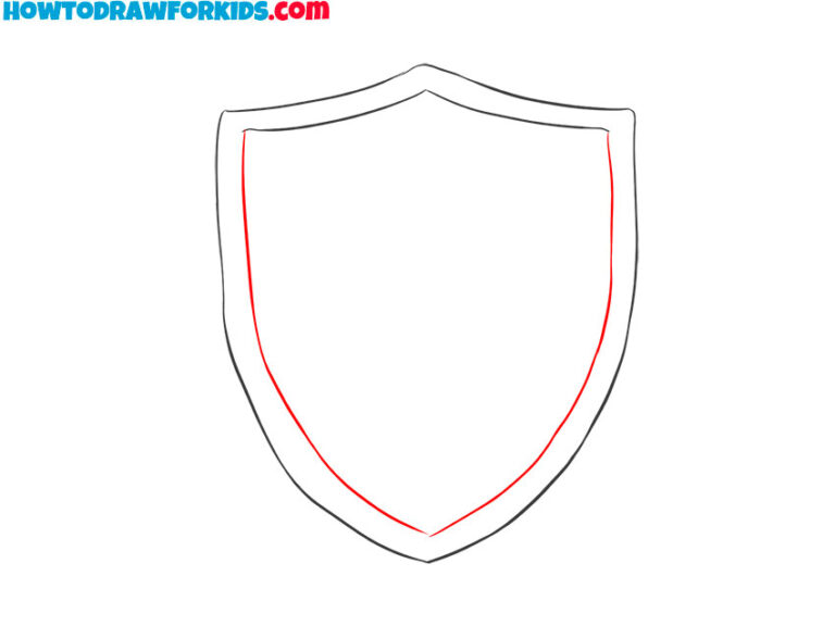 How to Draw a Shield - Easy Drawing Tutorial For Kids