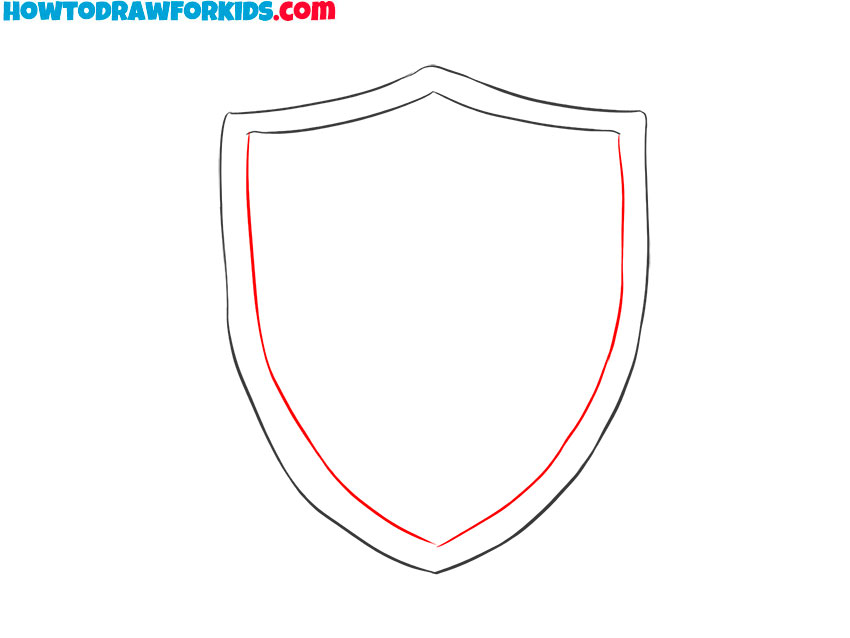 shield drawing simple