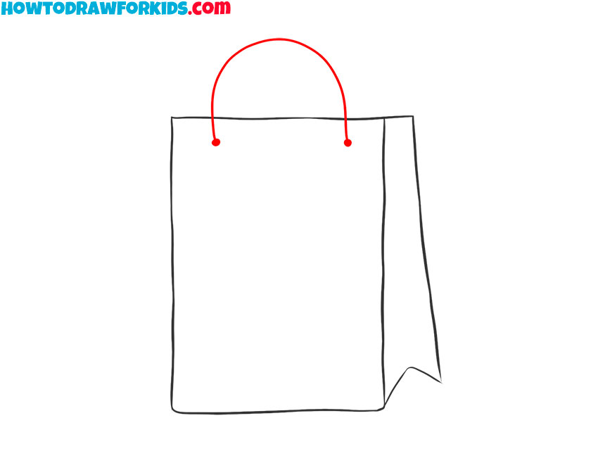 shopping bag sketch