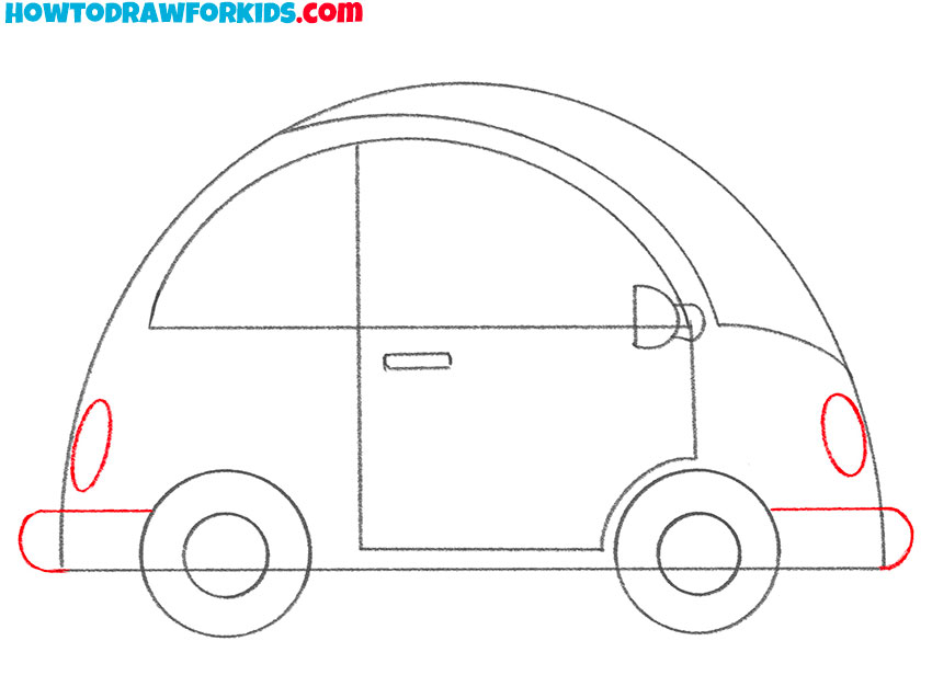 simple cartoon car drawing