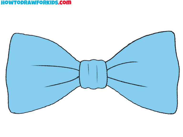 How to Draw a Bow Tie Easy Drawing Tutorial For Kids